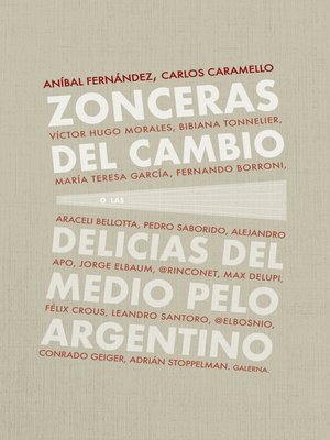 cover image of Zonceras del cambio